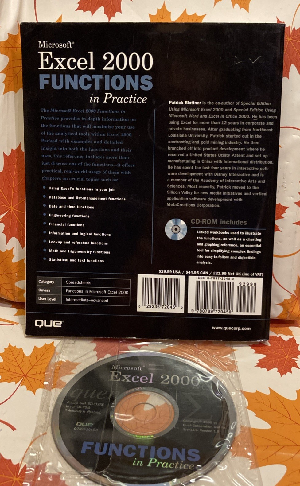 Microsoft Excel 2000 Functions In Practice With CD