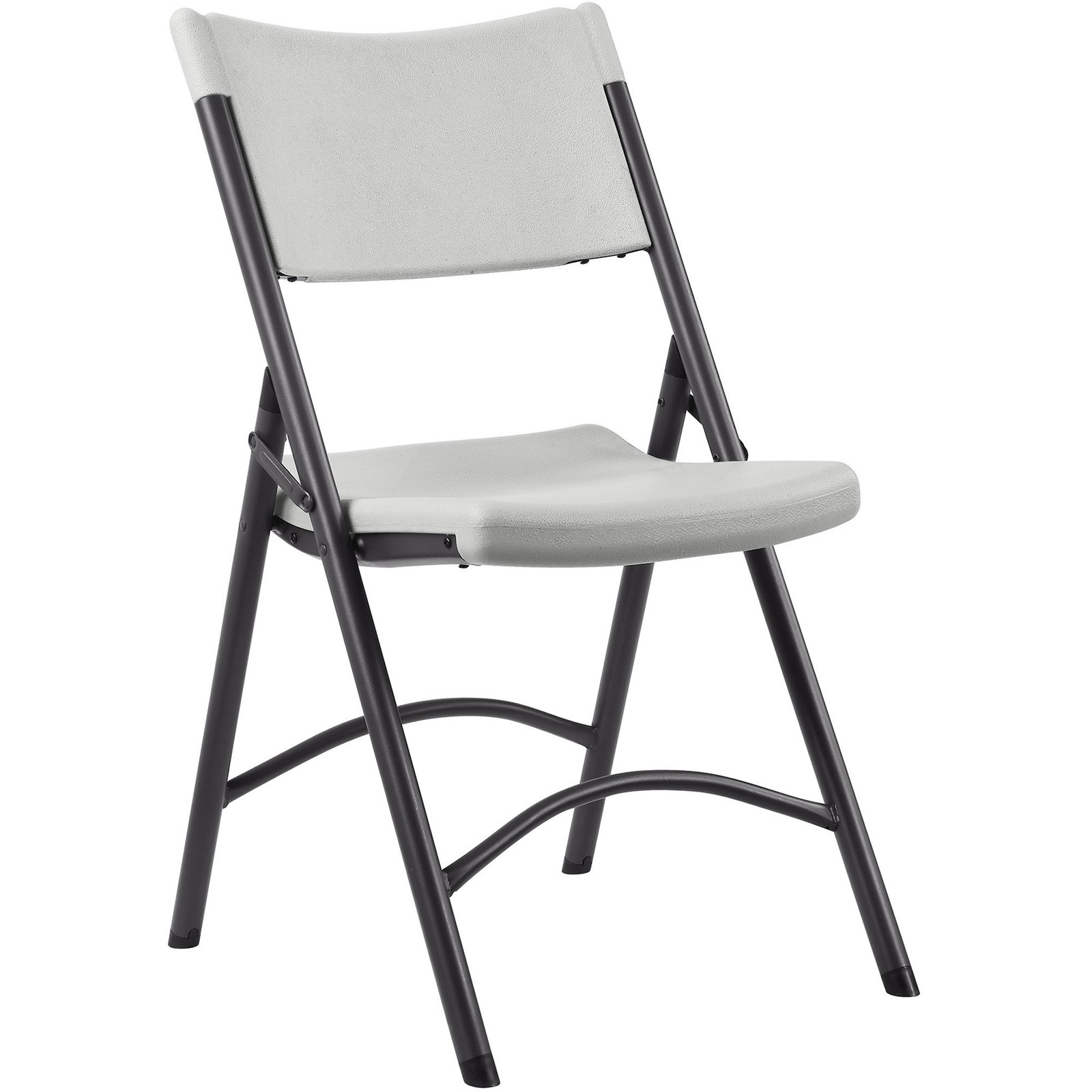 Lorell LLR62515 Heavy-Duty Folding Chair Platinum Seat