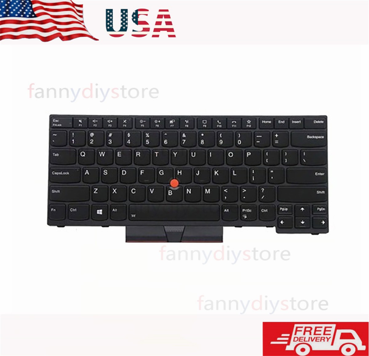 For Lenovo ThinkPad T14 & P14s (Gen 1) Backlit Keyboard - USK Model 5N20V43760