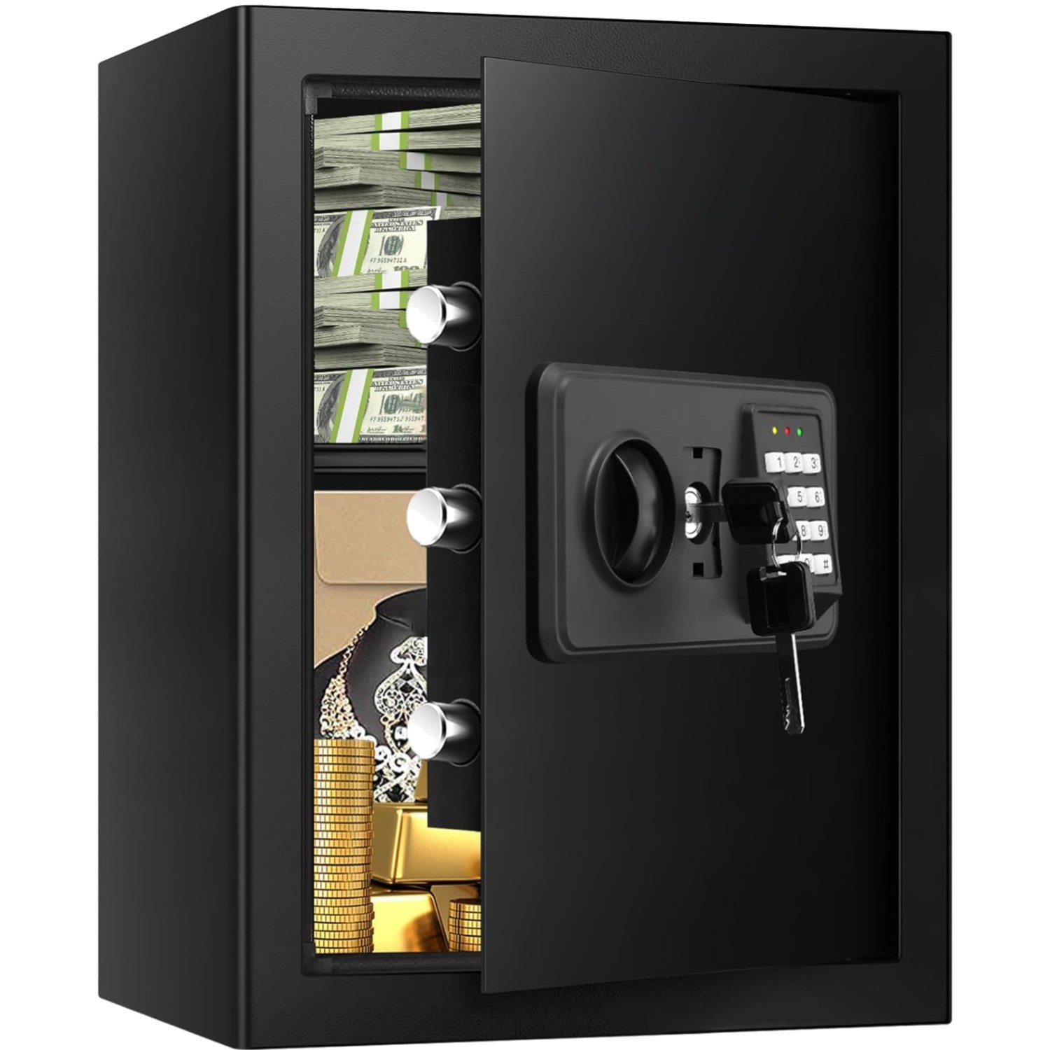 3.3 Cubic Large Fireproof Safes for Home Use, Digital Home Security Safe Box ...