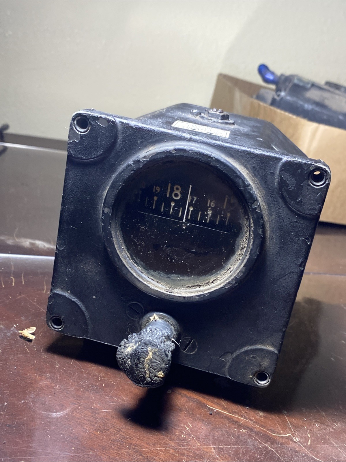 Vintage Sperry Directional Gyro Indicator AN 5735-1 Aircraft Equipment (AP5)