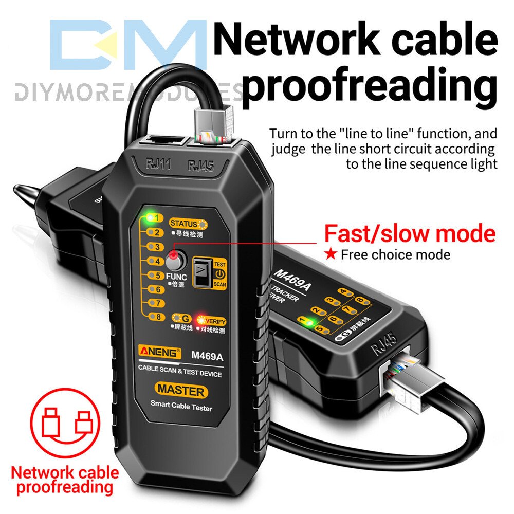 ANENG M469A Multifunctional Network Cable Tracker Networking Analyzer RJ45 /RJ11
