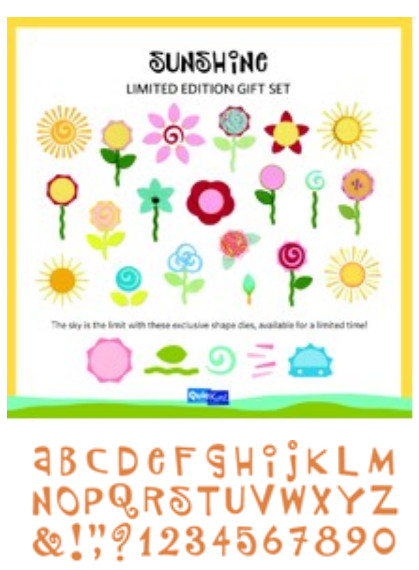 QuicKutz SUNSHINE Limited Edition Alphabet Gift Set Letter Number Punctuation