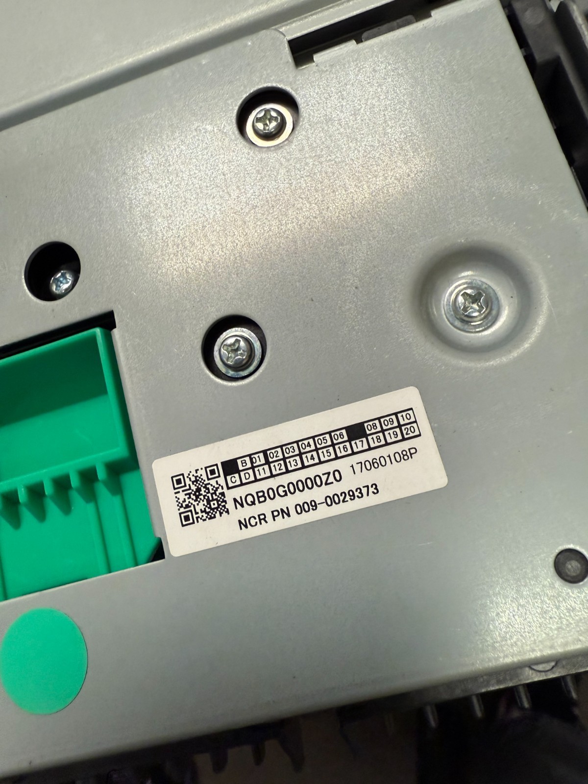 NCR 009-002973 BILL VALIDATOR UNTESTED READ