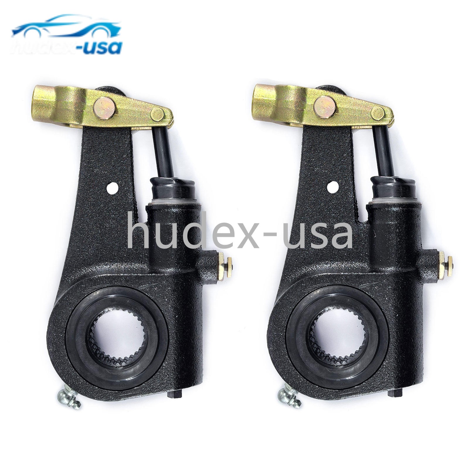 2PCS Automatic Slack Adjuster 1.5"x28 Spline 6" Lever Replace Meritor R801074