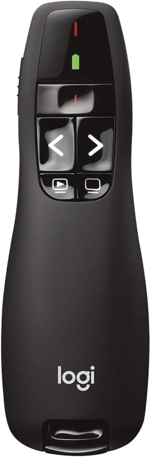 R400 Wireless Presenter Clicker with Laser Pointer