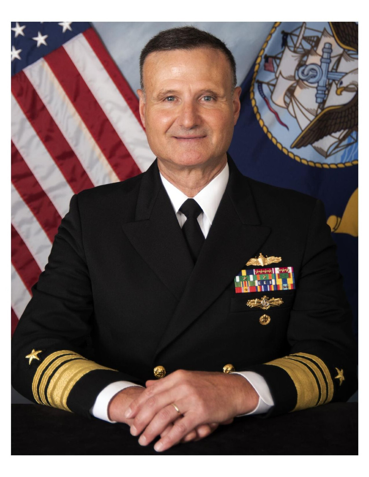 United States Navy Admiral William J. Galinis 8x10 Photo On 8.5" x 11"
