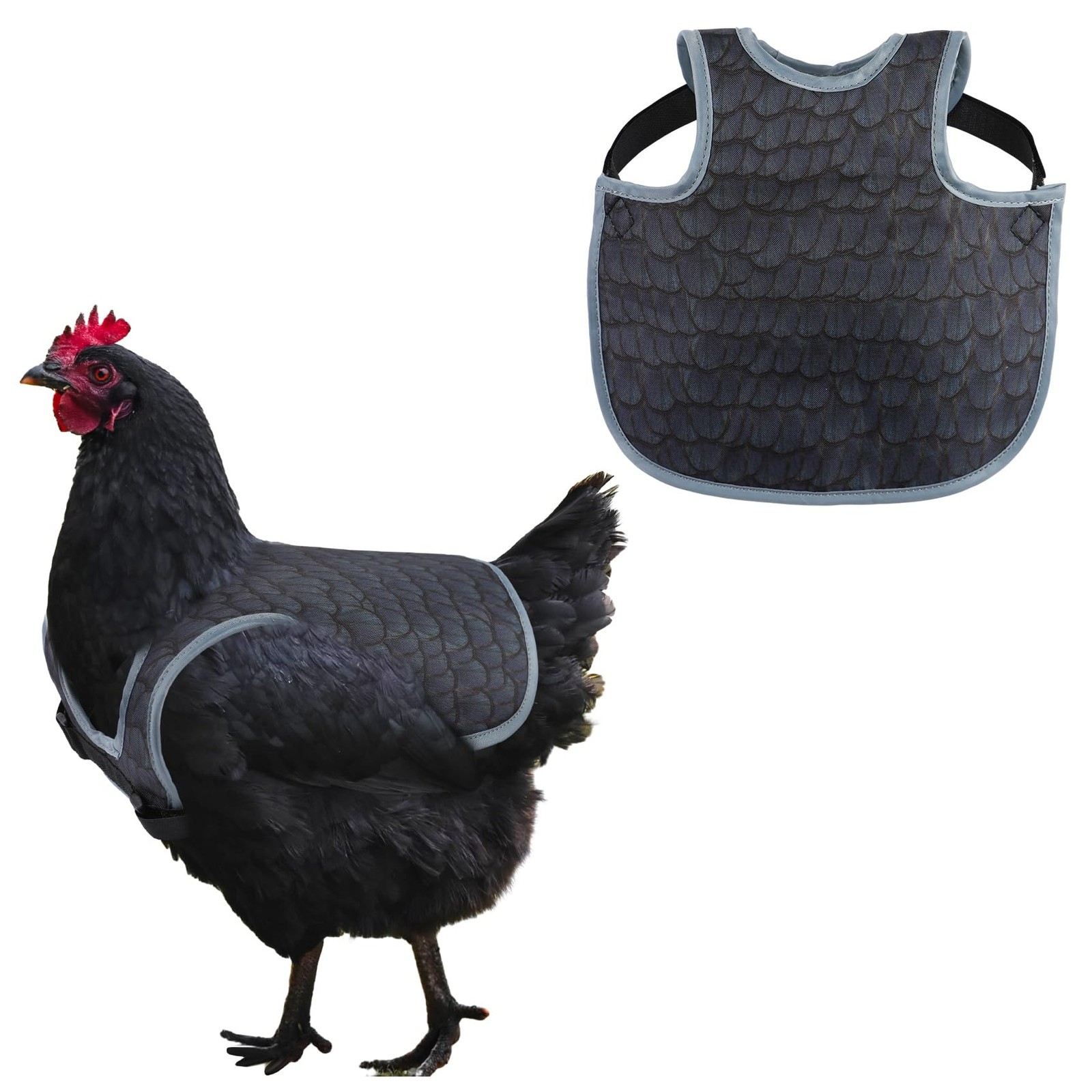 Chicken Saddles for Outdoor hens Apron Back Protector with Adjustable Strap