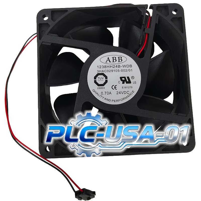 1PCS Brand New 1238HH24B-WDB fan 24V 2pin 3HAC029105-002/01 with plug  Fast Ship