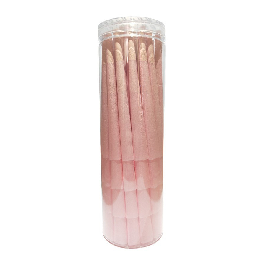 Pink Pre Rolled Cones Ultra thin King Size 100Ct Rolling Papers Slow Burning