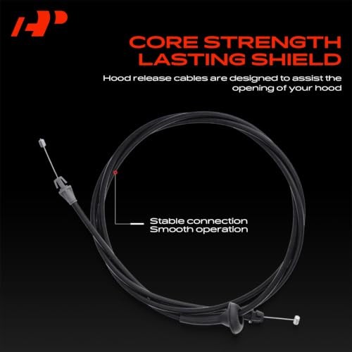Front Hood Latch Release Cable Without Handle Compatible with Ford Excursion,