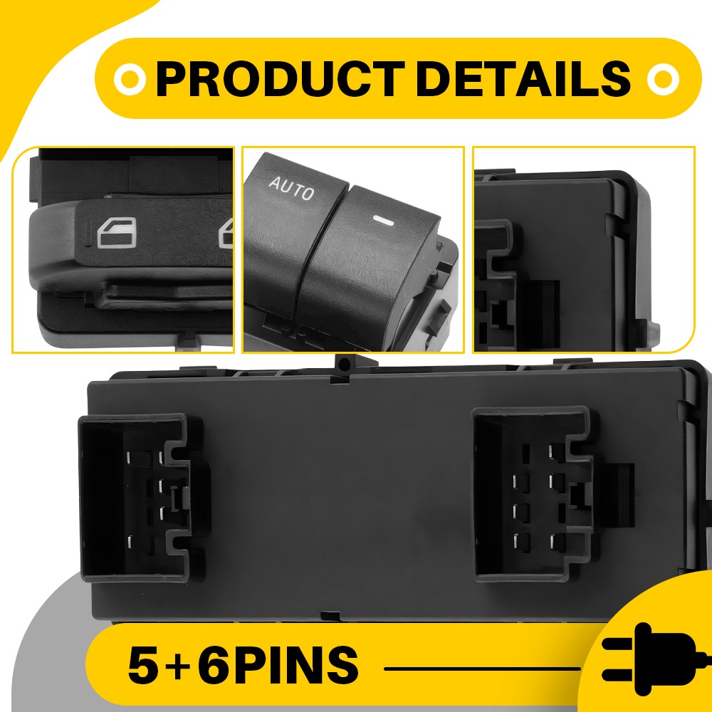 For Ford Crown Victoria 2009-2010 Front Driver Power Window Mirror Master Switch
