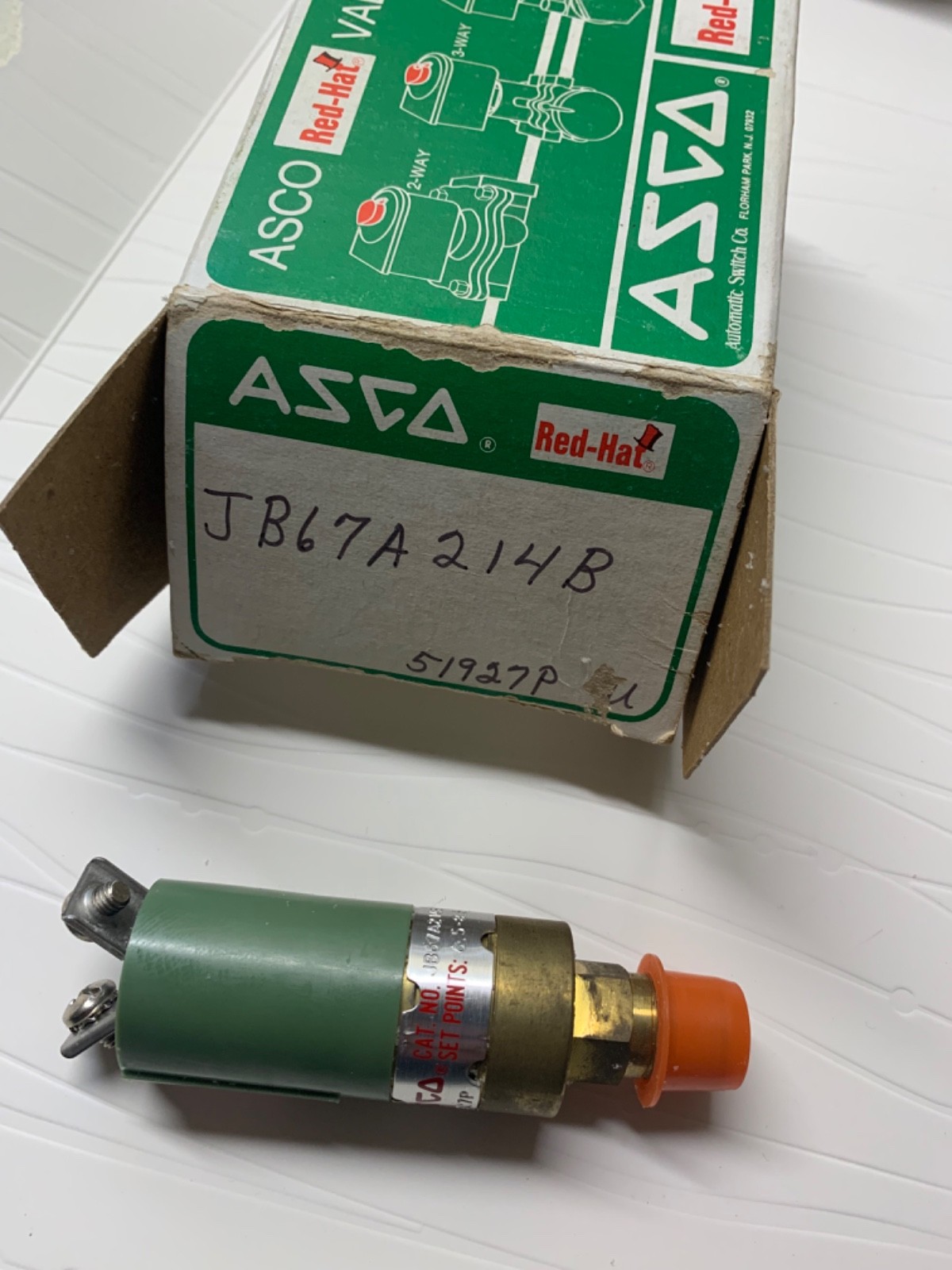 ASCO JB67A214B Red-Hat pressure switch