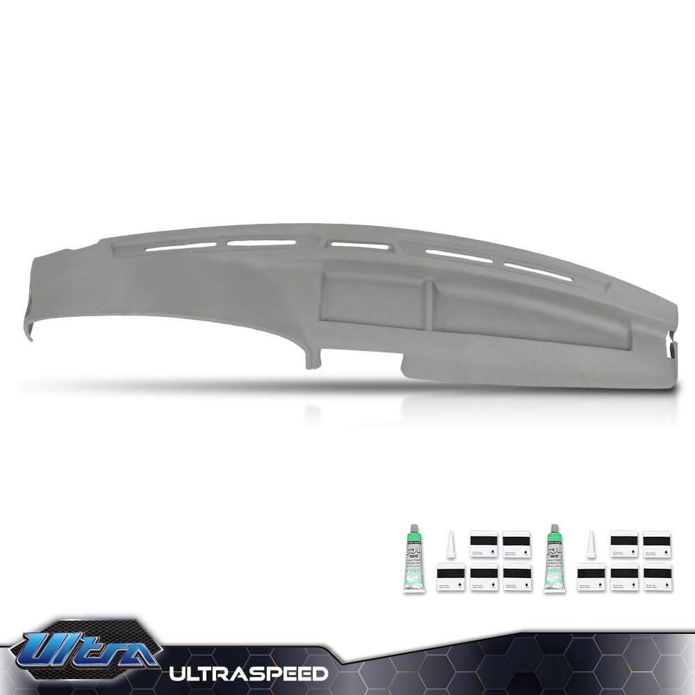 Gray Soft TPE Dash Board Cover Fit For Ford F150 Bronco 1992 1993 1994 1995-1997