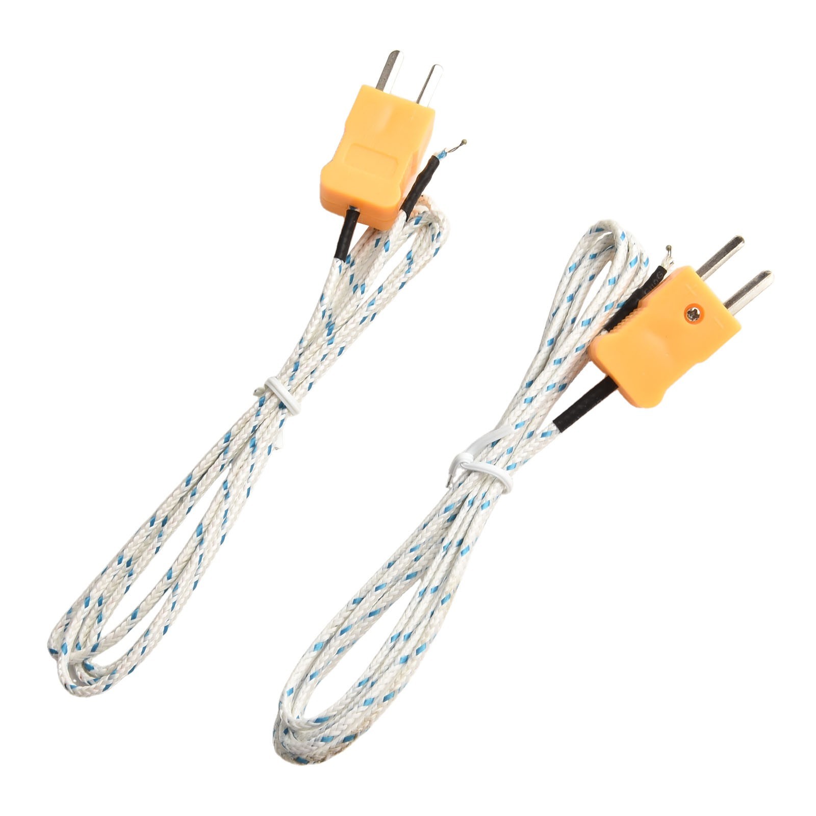 2pcs K type temperature probe high temperature temperature test 1 meter
