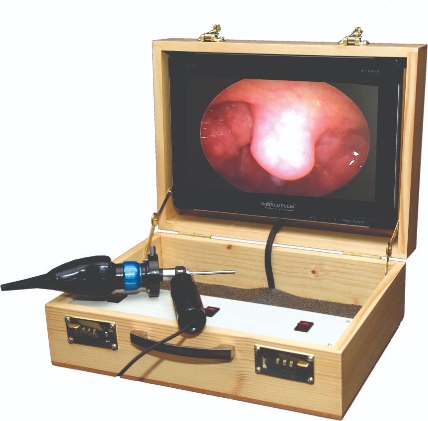 "Portable Endoscope Camera System with Monitor for Medical and Lab Use"