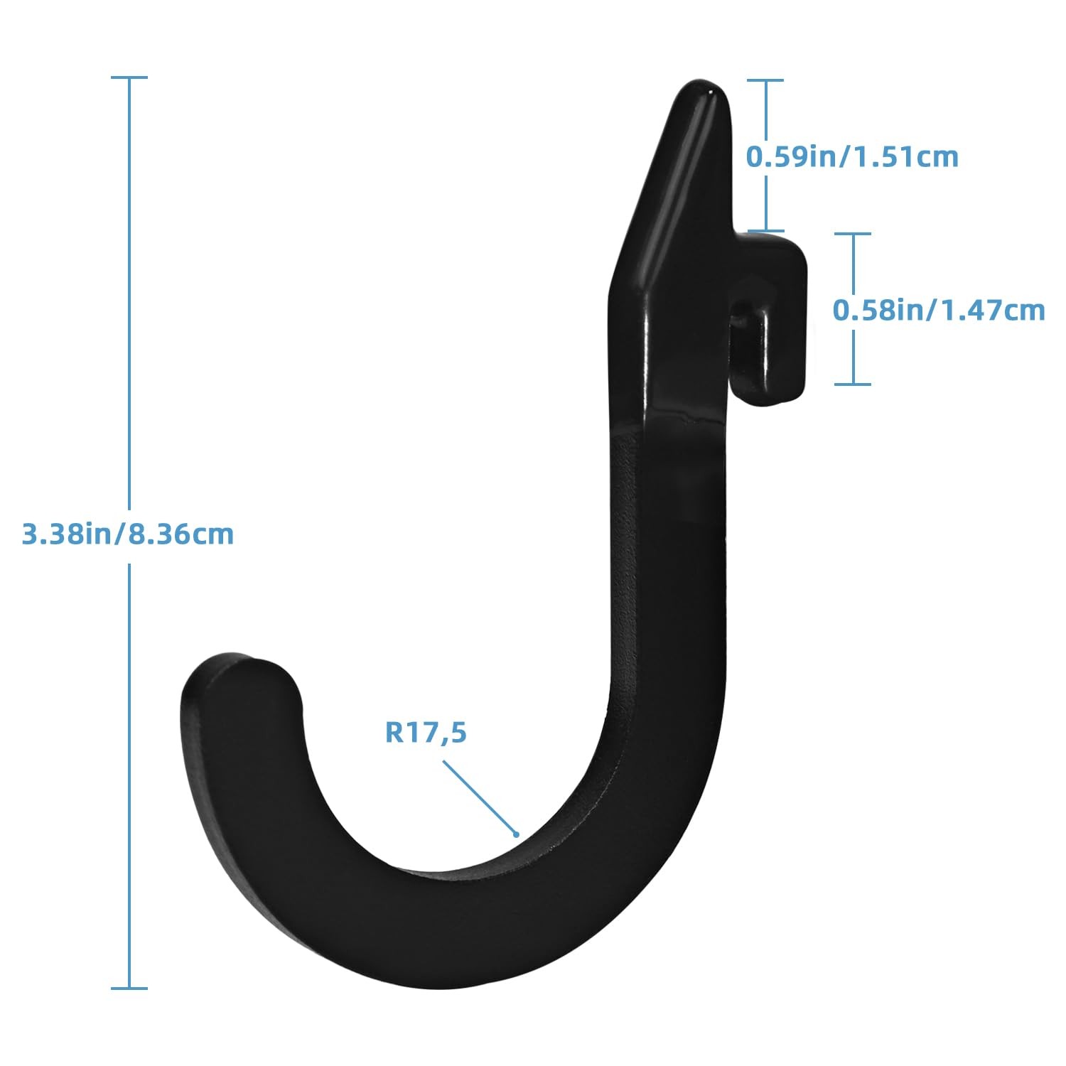 8PSC Power Rack Attachments Hooks,Squat Rack Accessories Hook,DIY Storage Hoo...
