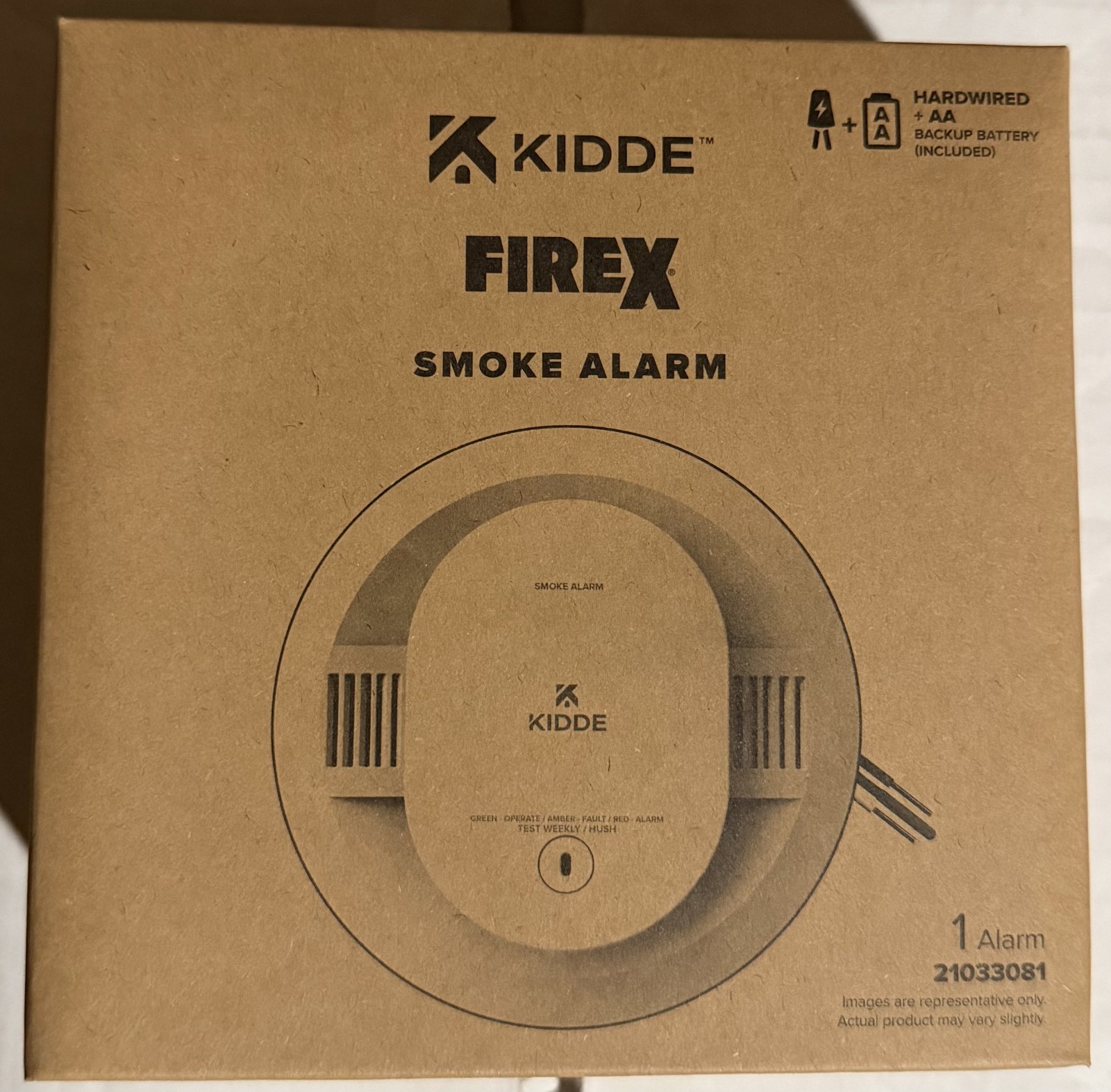 Kidde FireX SMACFEX Smoke Alarm - HardWired + AA (21033081)