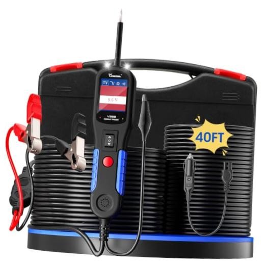 V200 Automotive Circuit Tester, Power Circuit Probe Tester Kit, 12V-24V Blue