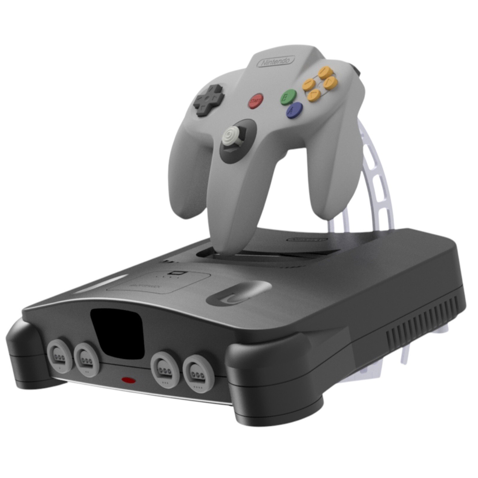 Console Display Stand w/ Floating Controller Mount Nintendo 64 N64 Custom Colors