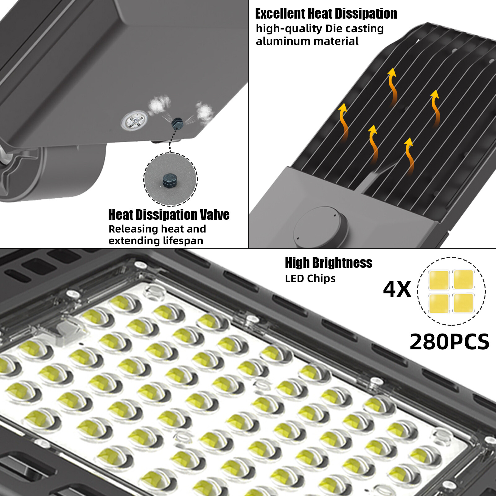 LED Security Light 200w Outdoor with Dusk-Dawn Photocell Sensor IP65,ETL Listed