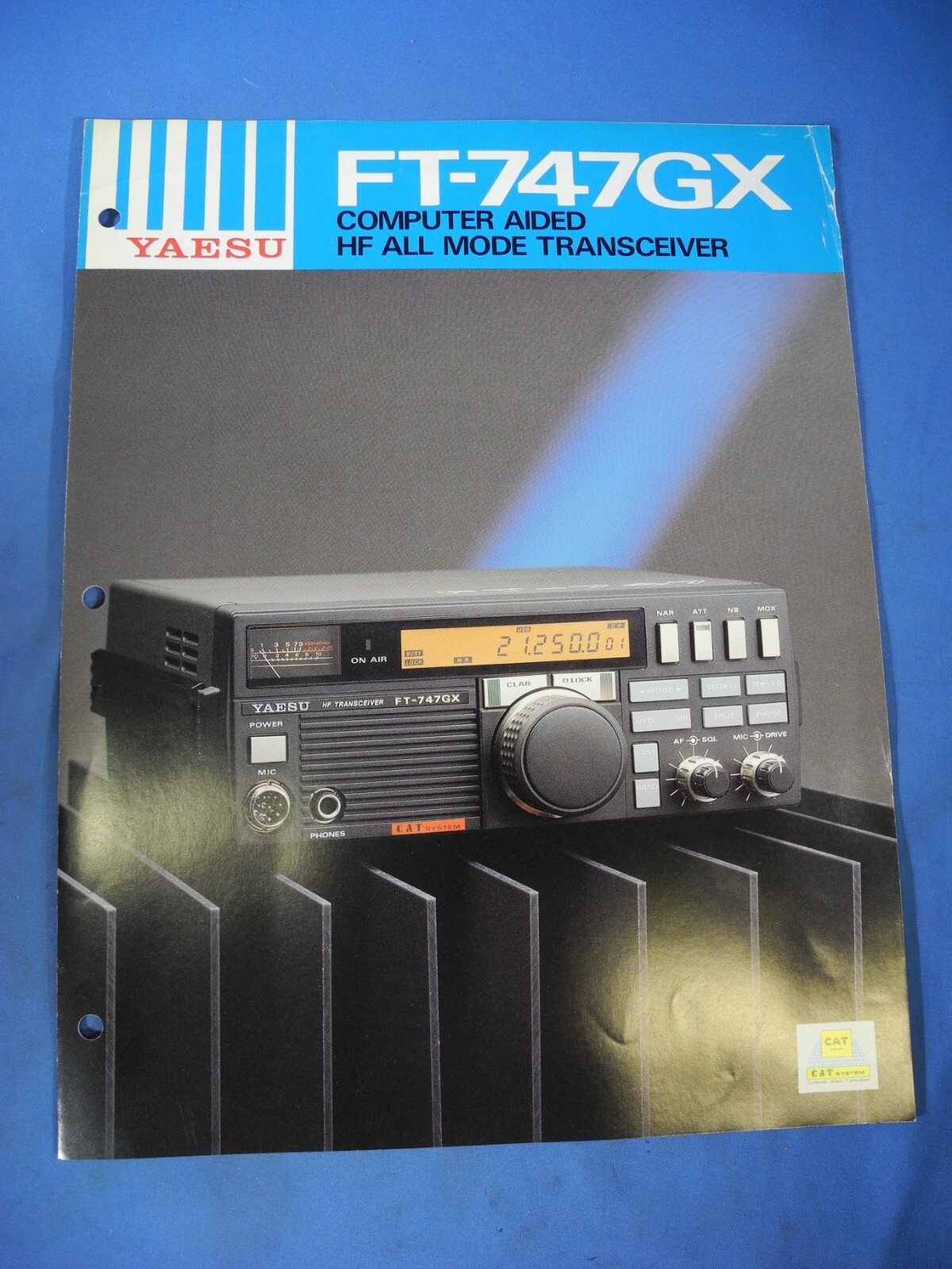 Original Yaesu FT-747GX HF All Band Transceiver Brochure OEM Free Shipping