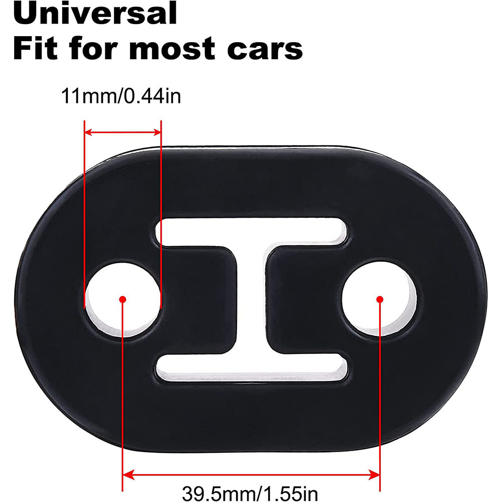 8 x Performance Polyurethane Rubber Exhaust Hangers Adjustable Muffler Universal