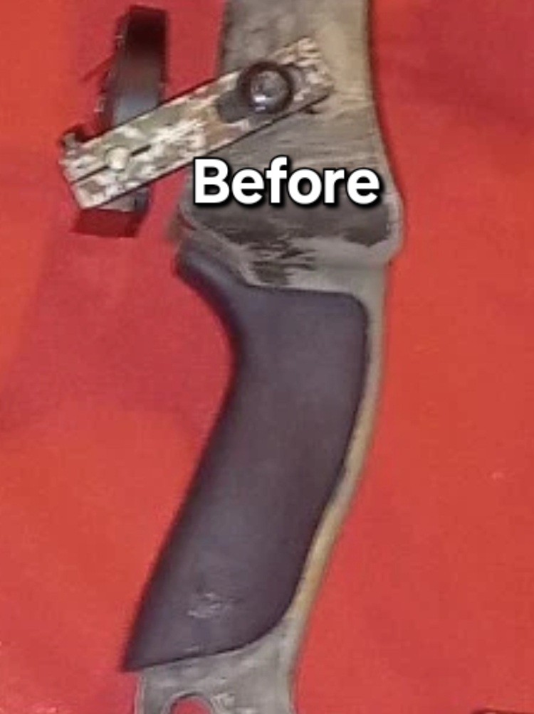 Custom Black Walnut Bowtech Tomkat Compound Bow Grip