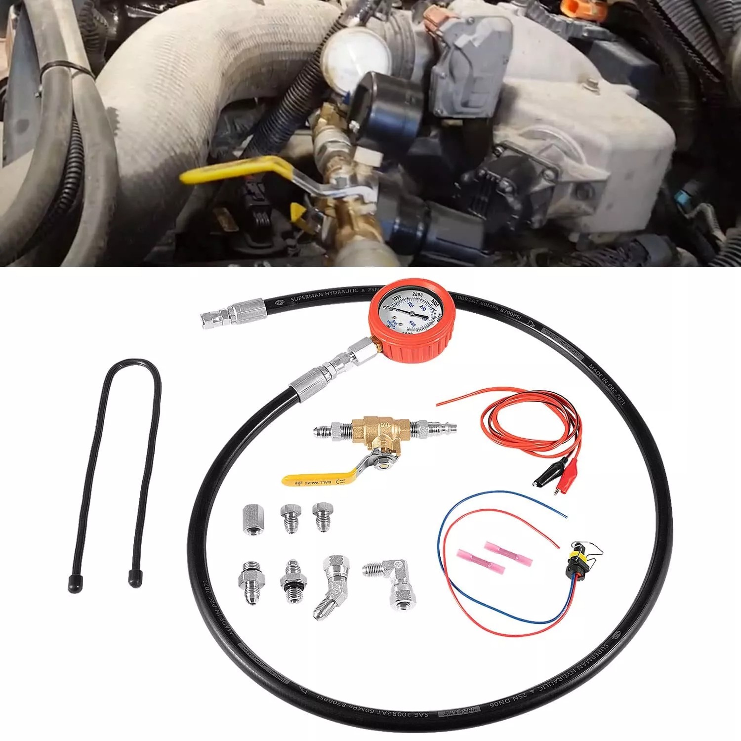 For Ford F250 F350 6.0L&7.3L Powerstroke Hpop Test Tool High Pressure&Air Leak✨