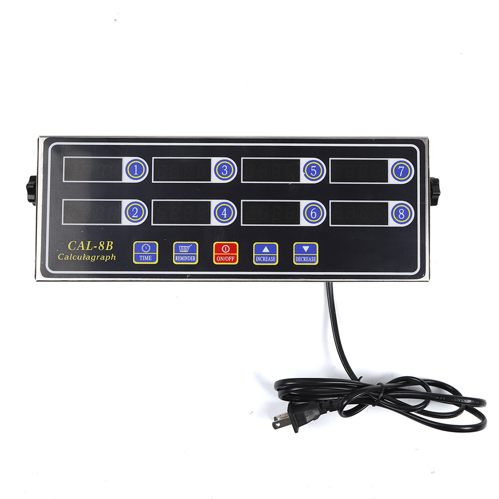 8 Channel Digital Kitchen Timer Clock Restaurant Reminder Cooking Commercial