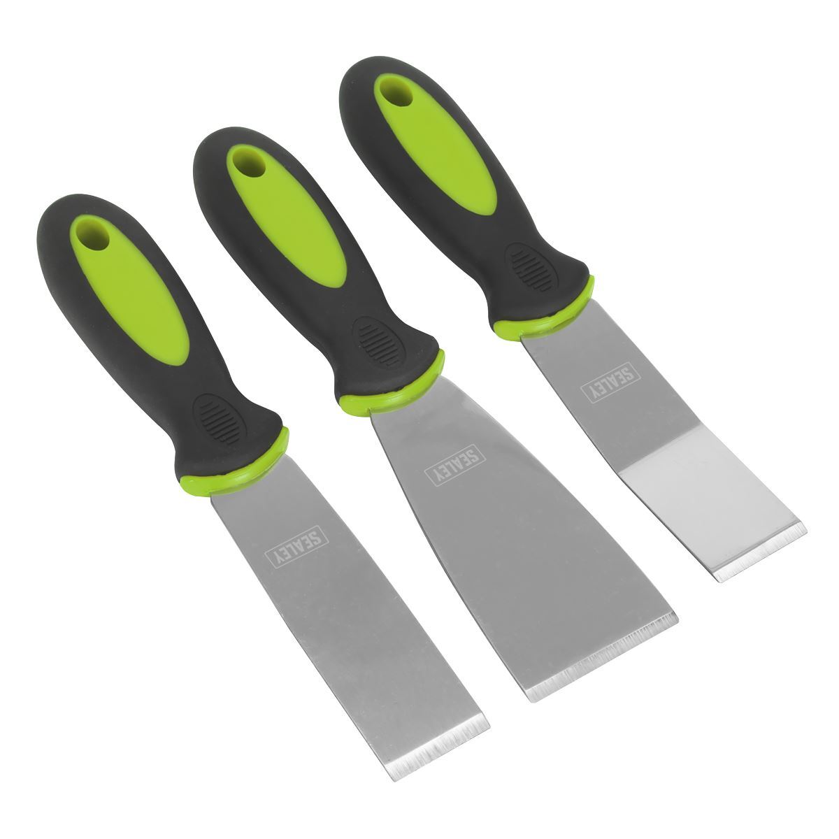Sealey AK523 Rigid Blade Scraper Set with Hammer Cap 3pc