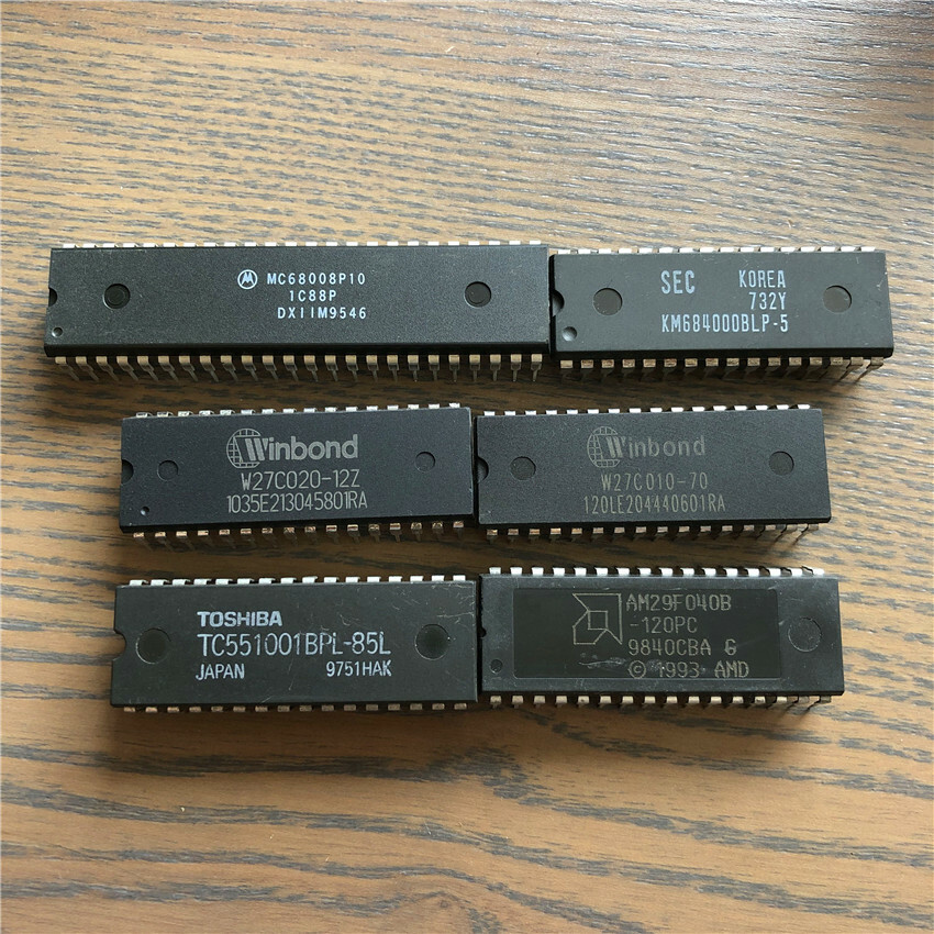 MOT 68008 CPU Kit MC68008P plus SRAM EEPROM Flash Memory