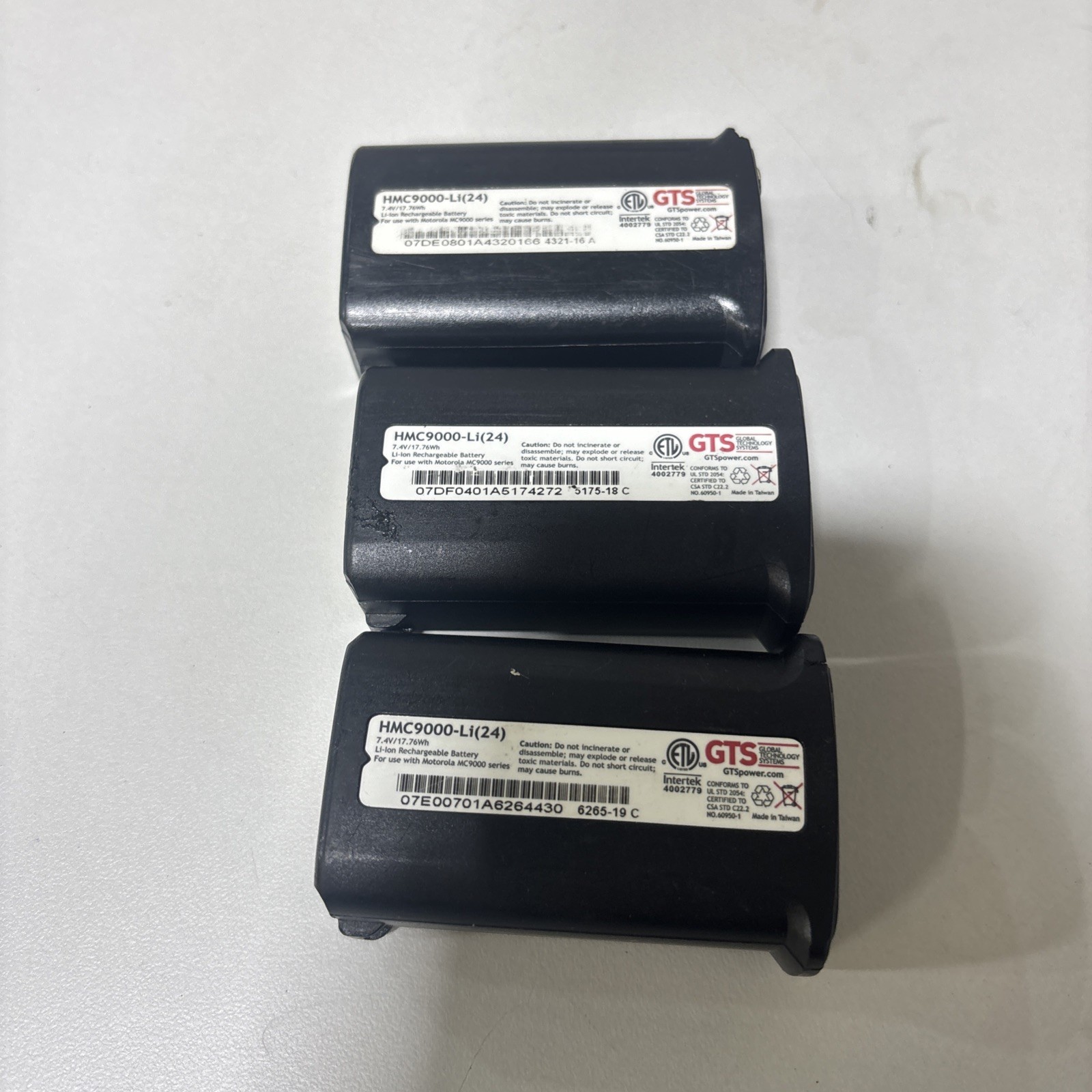 GENUINE GTS Batteries HMC9000-Li(24) (lot Of 3)