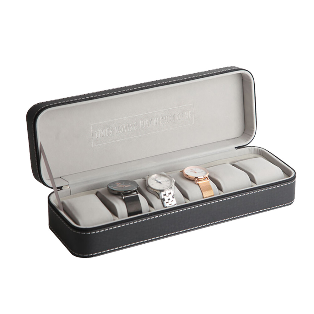 New Multiple Sizes Watch Display Case Storage Box Case | Leather Rounded Corner