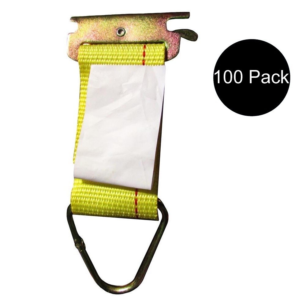 100pk E Track Fitting Rope Tie Off Enclosed Trailer Cargo Trailer Tie Down Strap