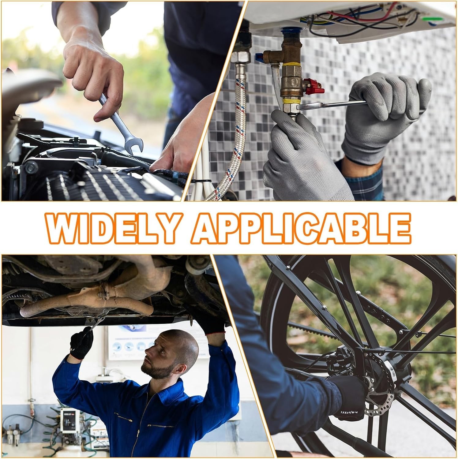 Versatile Stainless Steel 5.5mm Open-End Wrenches - Rust-Resistant Design