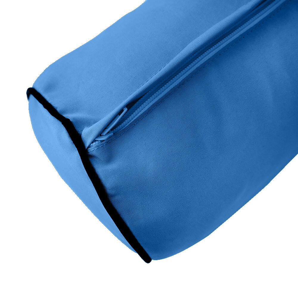 |SLIPCOVER ONLY| S5 Contrast Piped Trim Bolster SlipCover Full Size 52"x8" AD102