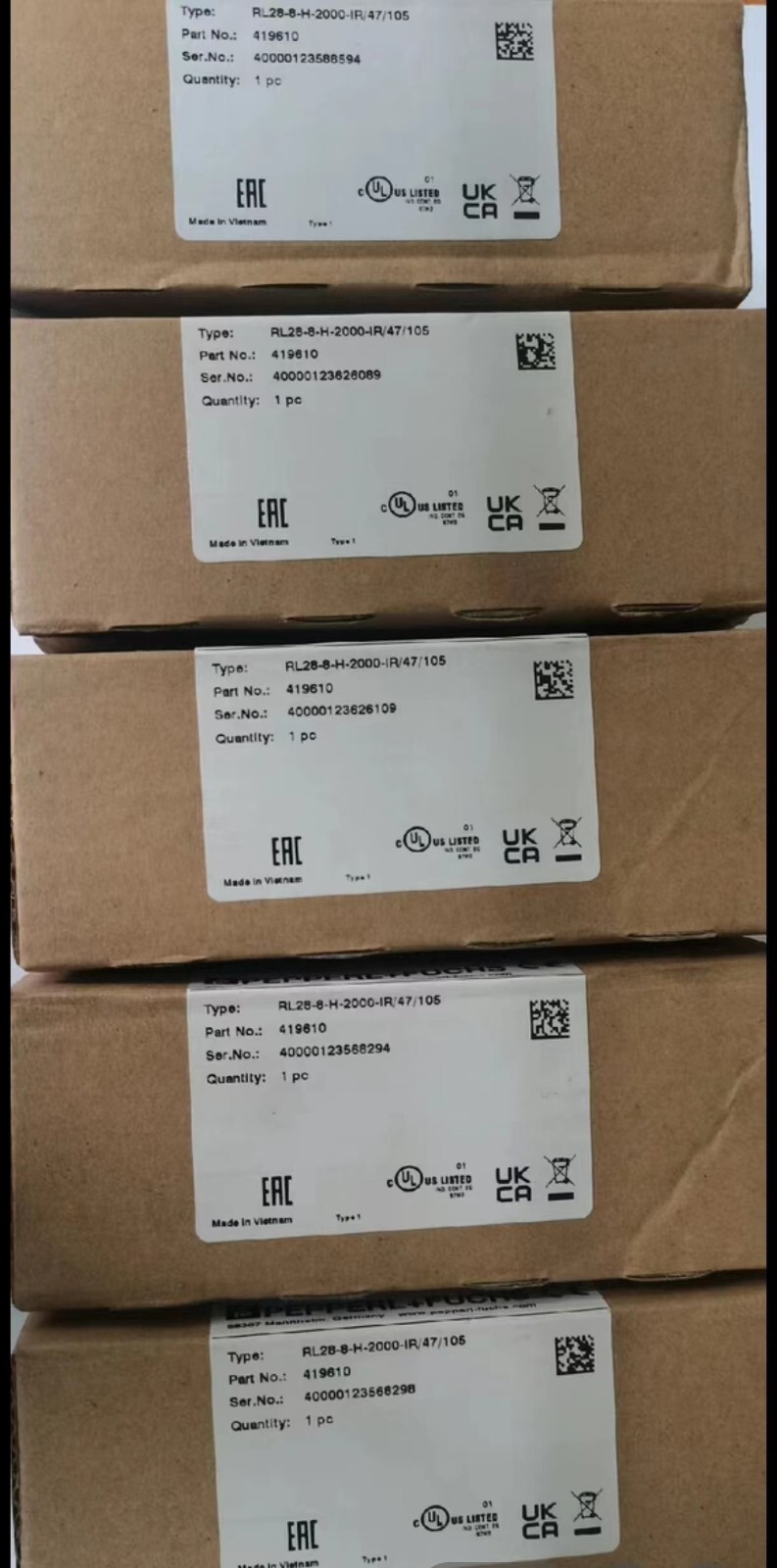 Pepperl-Fuchs RL28-H-2000-IR/47/105 IN  NEW  BOX  ALL NEW