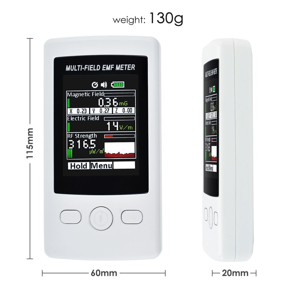 Professional Multi-Field EMF Detector Meter Electromagnetic Radiation 3-in-1