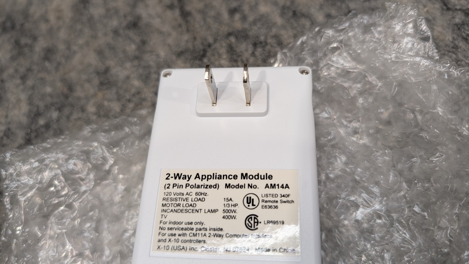 ActiveHome AM14A-C 2-Way Appliance Module - X-10 🔥New🔥