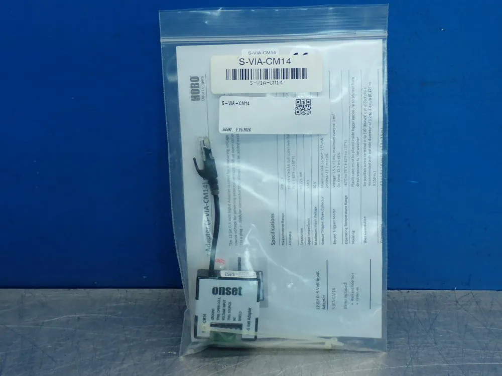 ONSET COMPUTER VOLTAGE INPUT ADAPTER SENSOR S-VIA-CM14