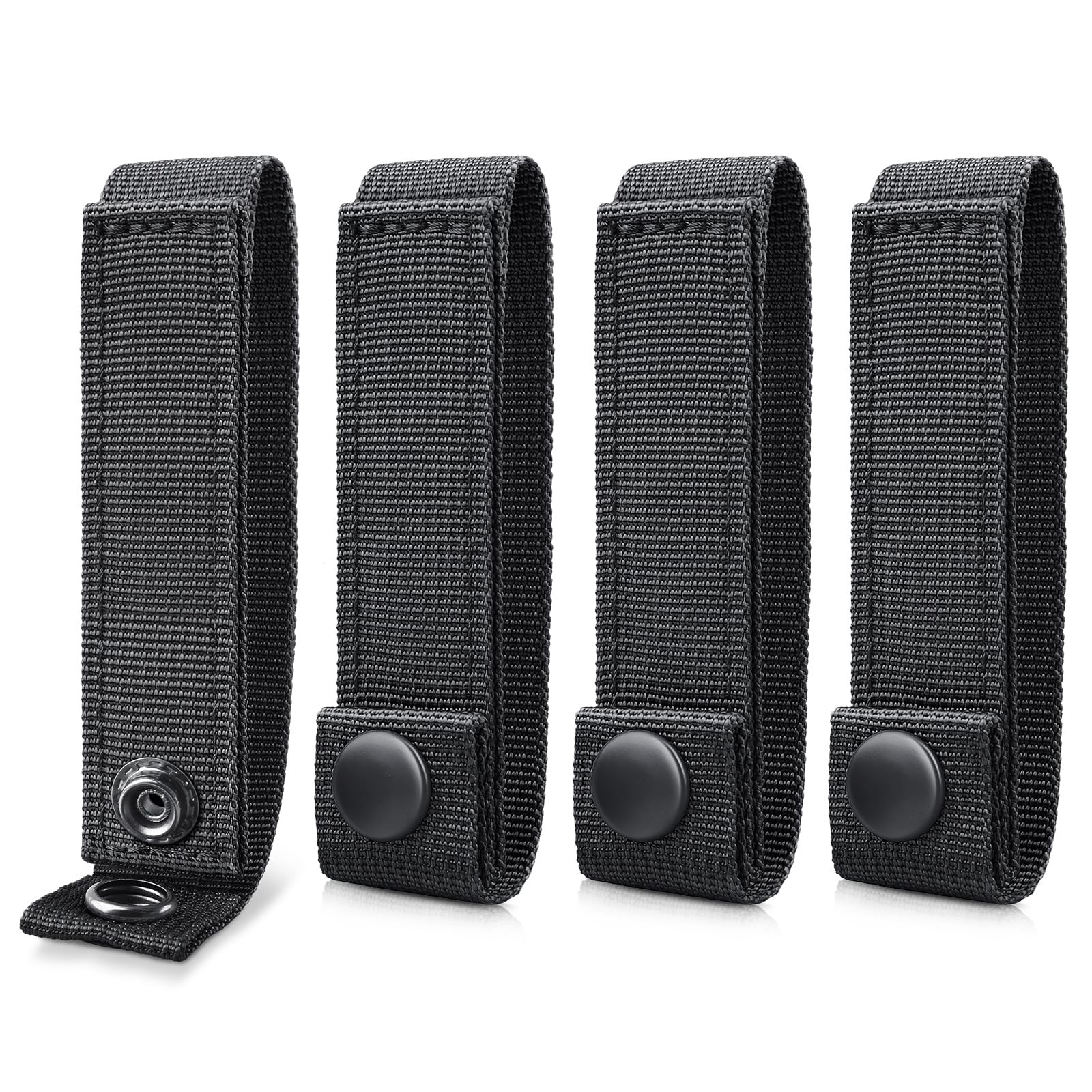 WYNEX Molle Straps 4 inch, Panel Attachment 4", Black