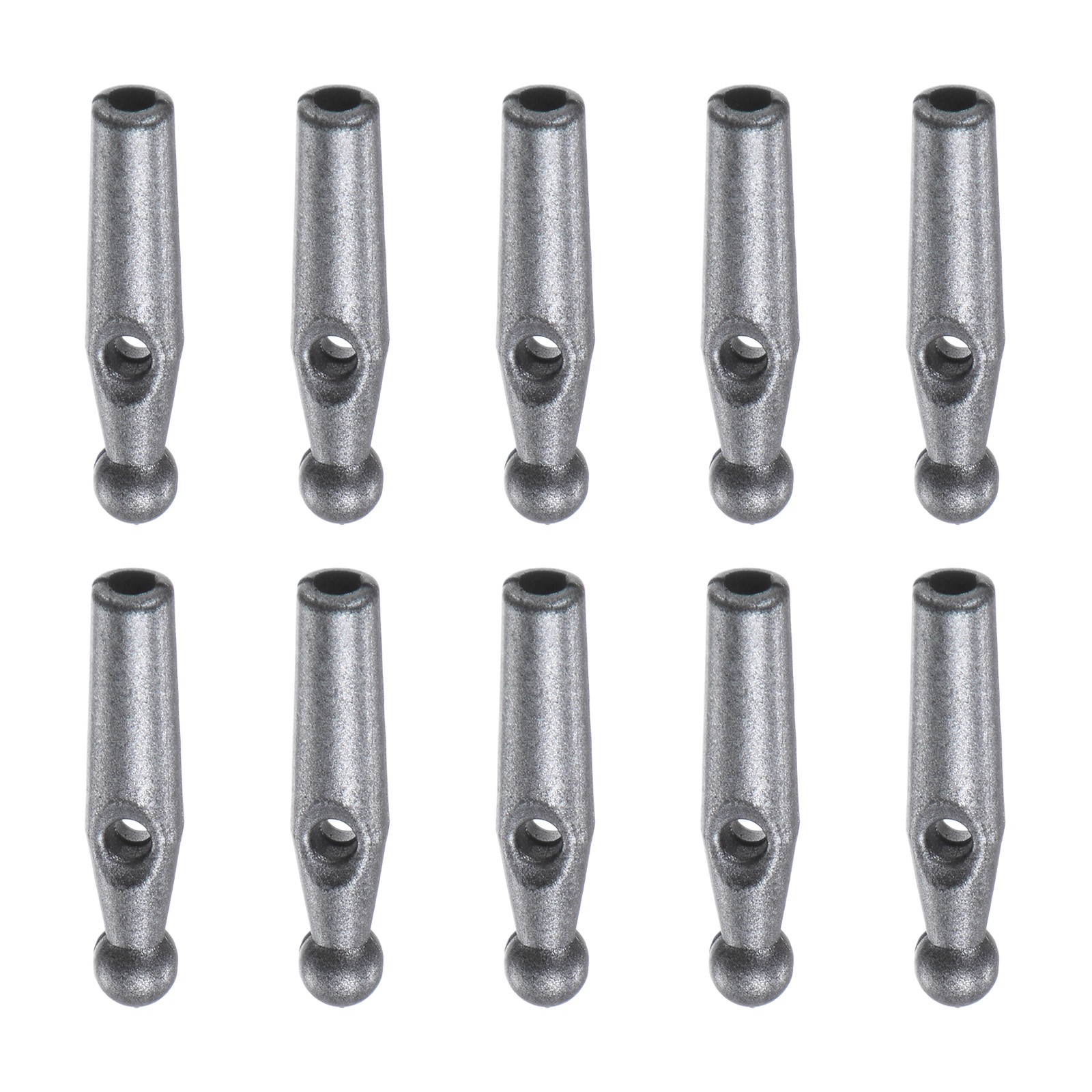 10pcs Umbrella Tail Beads Gum 2mm Dia for Folding Umbrella Cover Silver Grey