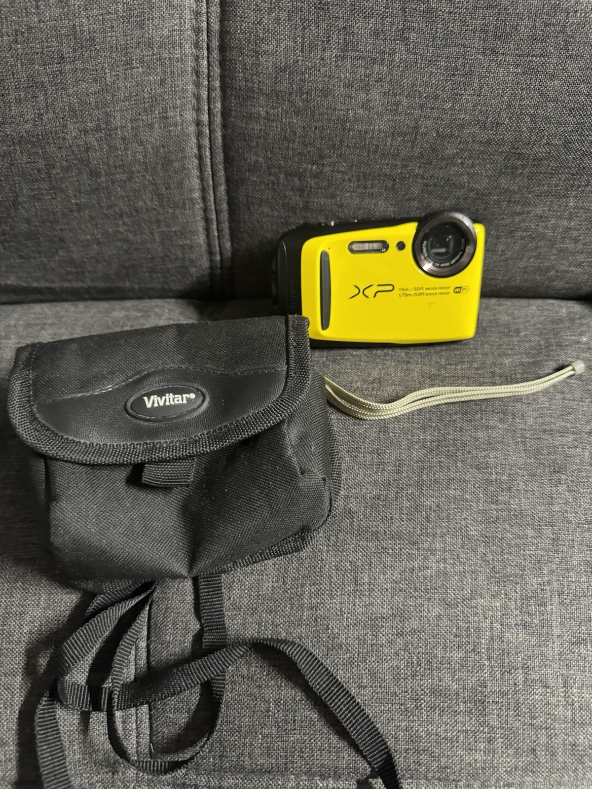 Fujifilm FinePix XP90 Compact Digital Camera Yellow/Black 16.4MP 5x Wi-Fi Tested