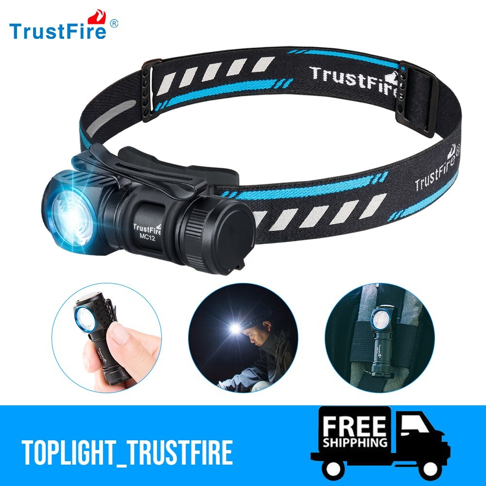 TrustFire LED  Headlamp Rechargeable 1000 Lumen  Waterproof Headlight MC12