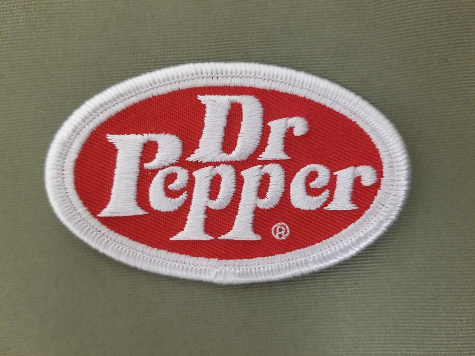 Dr Pepper Embroidered Iron On Patch.