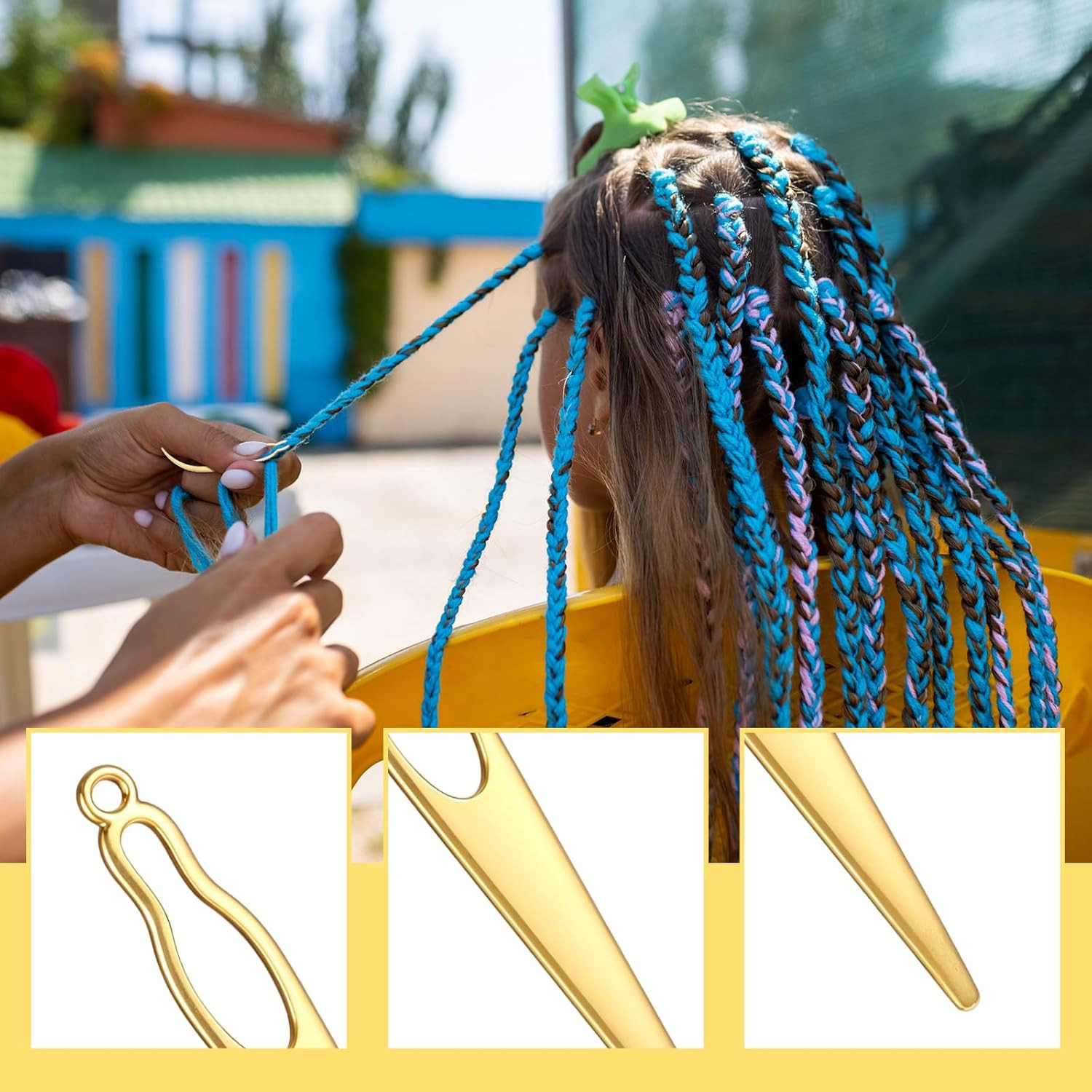 8PCS Interlocking Tool for Locs Dreadlock Interlocking Tool Locs Outstanding Tig