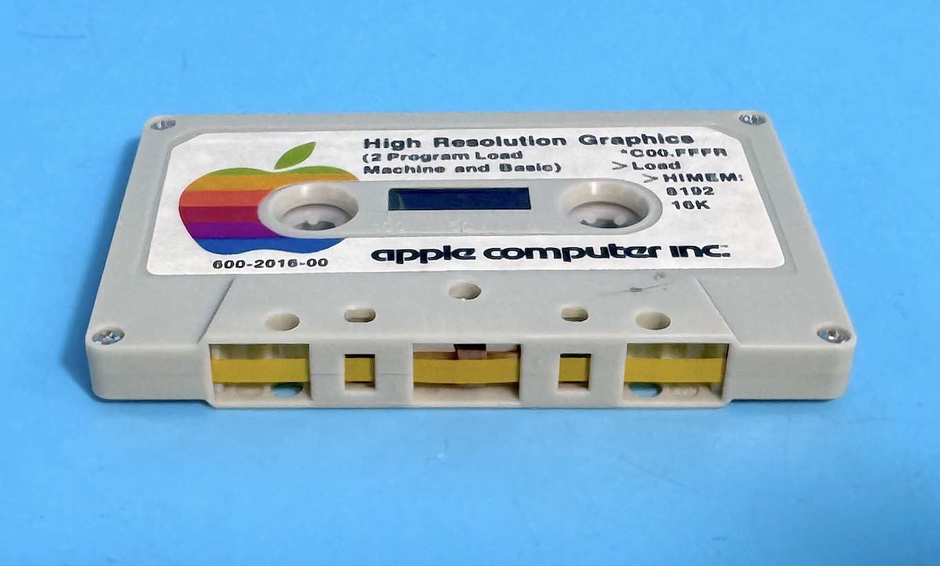 Apple II High Resolution Graphics 600-2016-00 Integer BASIC Cassette