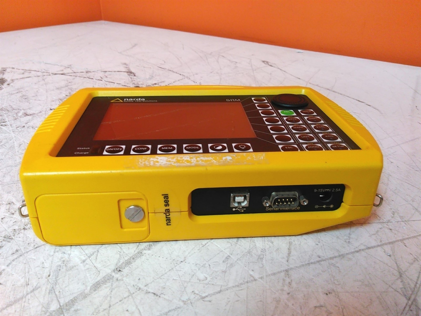 Power Tested Only Narda SRM 3001/01 100kHz-3GHz Basic Unit Radiation Meter AS-IS