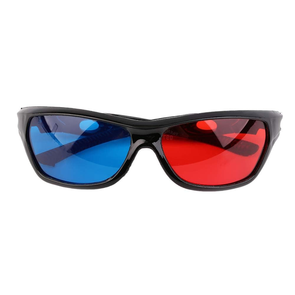1Pcs Black Adult Black Frame Red Blue 3D Glasses for Dimensional Anaglyph Movie